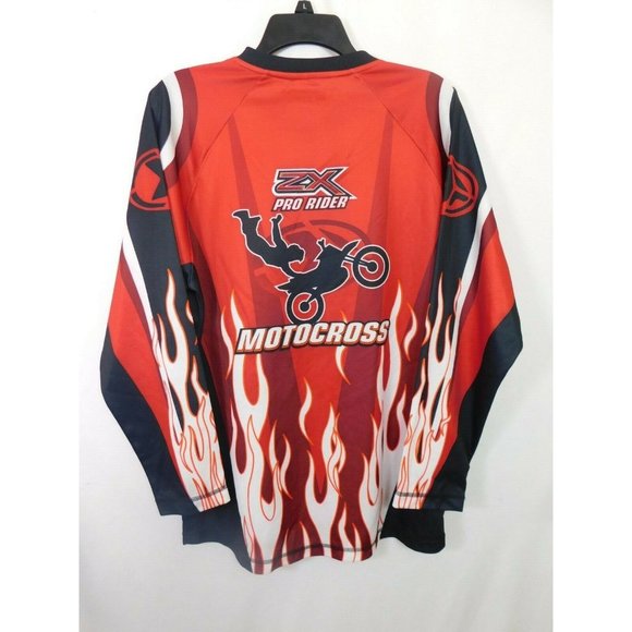 PRO Rider ZX PRO Team Rider XL ZEROXPOSUR MOTOCROSS RACING LONG SLEEVE SHIRT - Picture 6 of 7